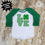 Girls LOVE St Patty's Day Shirt