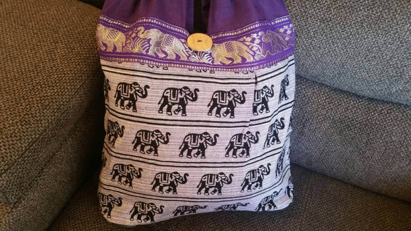 Pretty Purple elephant bag,Ethnic Bags, christmas gift, Shoulder bag, Tote Bag, Purple Purse, Boho Bags, Indian Handbag, Hippie bag