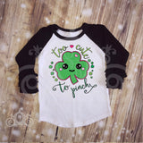 Girls  Too Cute to Pinch St Patty's Day Shirt