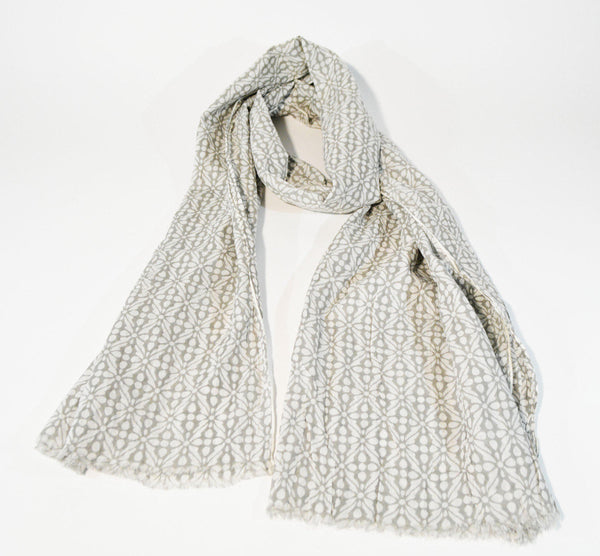 Cotton Scarf Hand Print Scarf Hand Dyed Scarf Oblong Scarf Versatile Scarf Unisex Scarf Mens Scarf Gift For Her Gift For Him Sciarpa Cotone