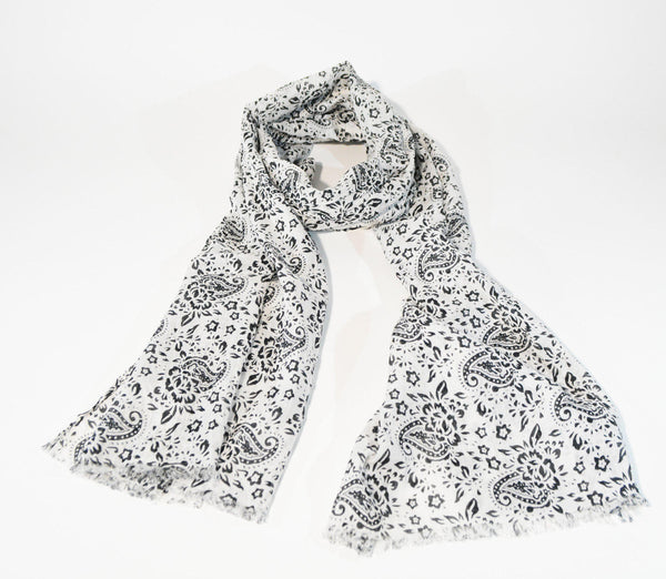 Cotton Scarf Hand Print Scarf Hand Dyed Scarf Oblong Scarf Versatile Scarf Unisex Scarf Mens Scarf Gift For Her Gift For Him Sciarpa Cotone