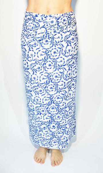 Block Print Cotton Pareo Beach Wrap Sarong Hand Block Printed Wraparound Cotton Shawl Scarf Pareo Mother's Day Gift Idea Pareo in Cotone