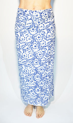 Block Print Cotton Pareo Beach Wrap Sarong Hand Block Printed Wraparound Cotton Shawl Scarf Pareo Mother's Day Gift Idea Pareo in Cotone