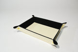 Valet Tray Leather Ivory Leather Tray Leather Catch All Dresser Tray Desk Organiser Desk Tidy Change Tray Svuota Tasche in Pelle