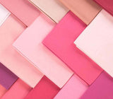 SALE Boundless Solids Tickled Pink Charm Squares - 42, 5 inch Precut Fabric Squares