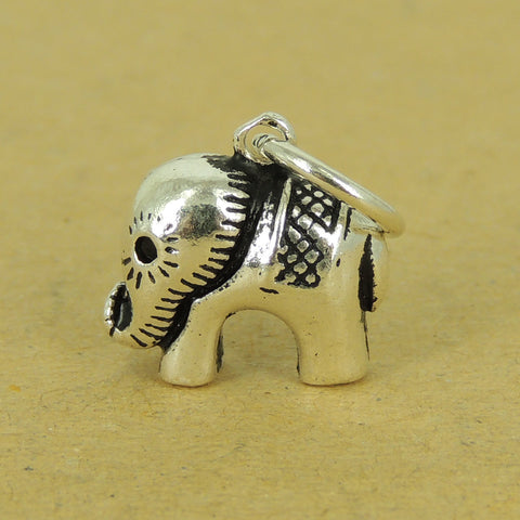 925 Stamp Sterling Silver Elephant Pendant Protection Vintage DIY Jewelry Making WSP513 Wholesale: See Discount Coupons in Item Details