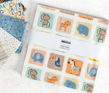 Baby Jungle 10 inch Squares/Layer Cake by Makower UK for Andover Fabric - 42, 10 inch Precut Fabric Squares