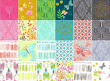 SALE Nature Walk 10" Squares/Layer Cake by Tamara Kate for Michael Miller -42, 10 Inch Precut Fabric Squares-Butterfly Prints Fabric