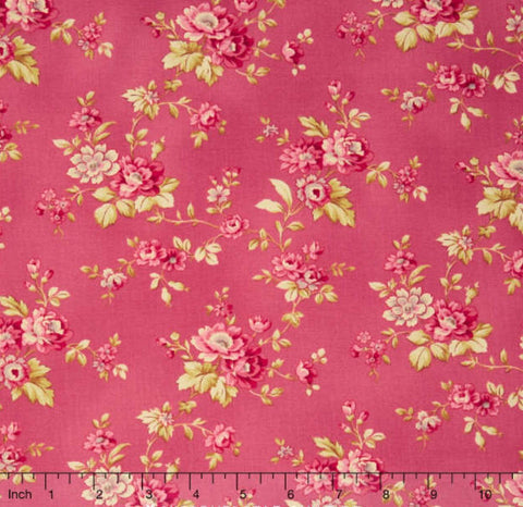 Esprit Maison - Boutonniere Cerise Yardage by Robyn Pandolph for RJR Fabrics - Half Yard Fabric