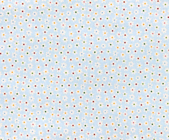My Sunshine - Floral Blue Yardage by Zoe Pearn for Riley Blake - Half Yard Fabric