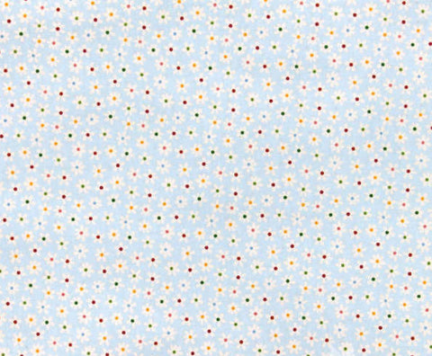 My Sunshine - Floral Blue Yardage by Zoe Pearn for Riley Blake - Half Yard Fabric