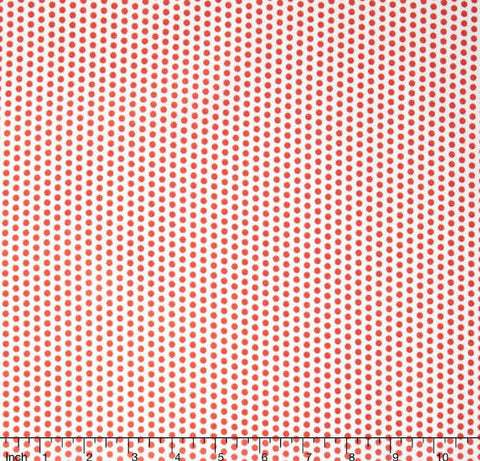 Sundrops - Dotted White/Dark Coral Yardage by Corey Yoder for Moda Fabrics - Sold by Half Yard