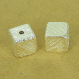 925 Sterling Silver Cube Bead Vintage DIY Jewelry Making WSP522 Wholesale: See Discount Coupons in Item Details