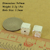 925 Sterling Silver Cube Bead Vintage DIY Jewelry Making WSP522 Wholesale: See Discount Coupons in Item Details