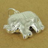 925 Sterling Silver Elephant Pendant Protection Vintage DIY Jewelry Making WSP524 Wholesale: See Discount Coupons in Item Details