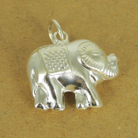 925 Sterling Silver Elephant Pendant Protection Vintage DIY Jewelry Making WSP524 Wholesale: See Discount Coupons in Item Details