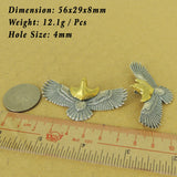 925 Stamp Sterling Silver Brass Eagle Head Charm Vintage DIY Jewelry Making WSP528 Wholesale: See Discount Coupons in Item Details