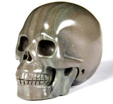 RIBBON JASPER 2.0"Carved Crystal Skull - Realistic - Crystal Healing