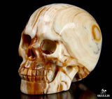 EASTERN JASPER 2.1" Carved Crystal Skull - Realistic - Crystal Healing