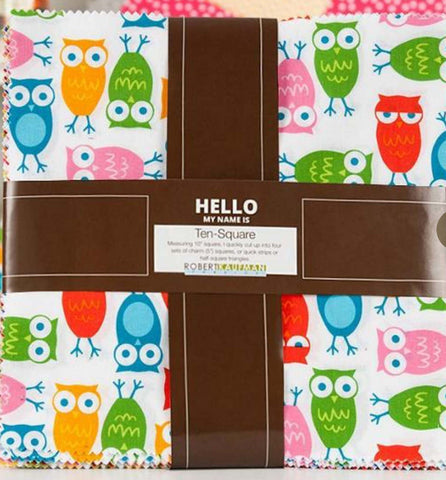 SALE Urban Zoologie Ten Squares/Layer Cake by Ann Kelle for Robert Kaufman - 42, 10 inch Precut Fabric Squares
