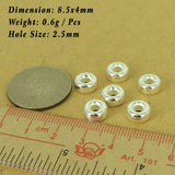 6 Pcs 925 Sterling Silver Spacers Vintage DIY Jewelry Making WSP529X6 Wholesale: See Discount Coupons in Item Details