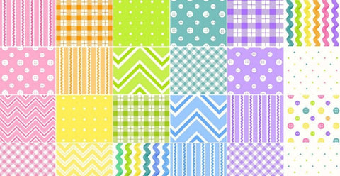 Flannel Ric Rac Paddywhack Charm Pack by Kim Diehl for Henry Glass - 42, 5 inch Precut Fabric Squares