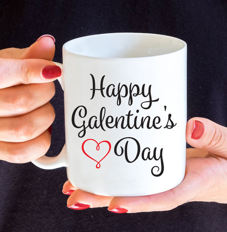 Happy Galentines Day Mug, Parks and Rec, Best Friend Mug, BFF Coffee Mug, Leslie Knope Mug, Valentine's Day, Leslie and Ann, Friends Mug
