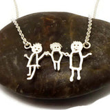 Personalized Kid Art Drawling Necklace Choker