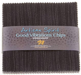 SALE Artisan Spirit - Good Vibrations Evening Shadow Charm Pack by Deborah Edwards for Northcott- 42, 5"  Precut Fabric Squares