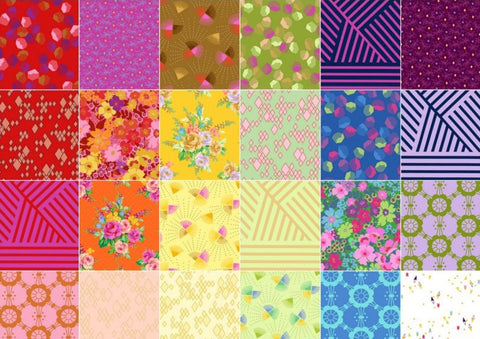 Mostly Manor Charm Pack by Victoria Findlay Wolfe for Marcus Fabrics - 42, 5 inch Precut Fabric Squares