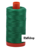 Aurifil Italian Thread 50wt, 100% Cotton Mako Thread - Large Spool - 1422 Yards - Green # 2870 - For Piecing & Applique.