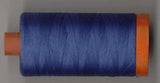 Aurifil Italian Thread 50wt, 100% Cotton Mako Thread - Large Spool - 1422 Yards - Delft Blue #2730 - For Piecing & Applique.