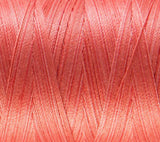Aurifil 50wt Variegated Italian Thread, 100% Cotton Mako Thread - Large Spool - 1422 Yards - Flamingo #4250 - For Piecing & Applique.