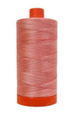 Aurifil 50wt Variegated Italian Thread, 100% Cotton Mako Thread - Large Spool - 1422 Yards - Flamingo #4250 - For Piecing & Applique.