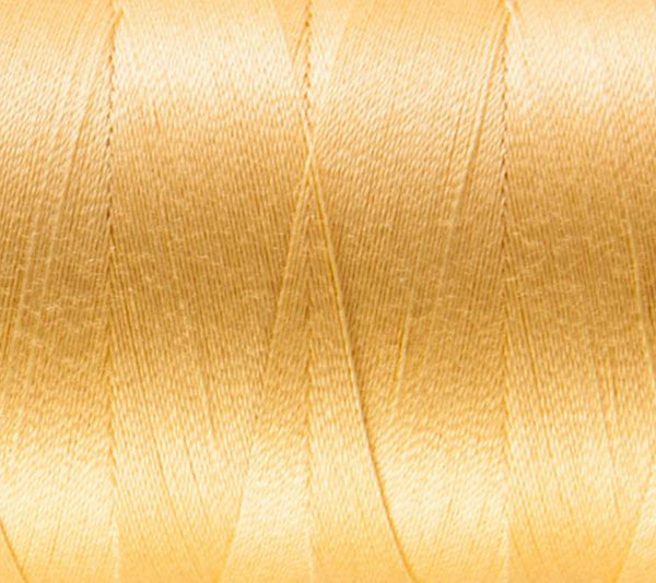 Aurifil Italian Thread 50wt, 100% Cotton Mako Thread - Large Spool - 1422 Yards - Medium Butter #2130 - For Piecing & Applique.