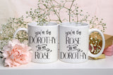 Golden Girls Gift, Golden Girls Mugs, Best Friends Gift, Friends Mug Set, Golden Girls Rose and Dorothy Mugs, Set of 2 Coffee mugs, Bff Gift
