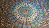Blue Mandala flat sheet/tapestry/Dining Table Cover/Throw/Mandala Tapestry/Wall Hanging/Wall Tapestries/Perfect Christmas Present