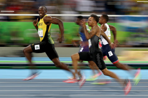 Usain Bolt Smiling Face Jamaica Track and Field Sprint Runner Olympics Sport Winner Art Wall Decor Print Poster Size 13x20" 24x36" 32x48" #1
