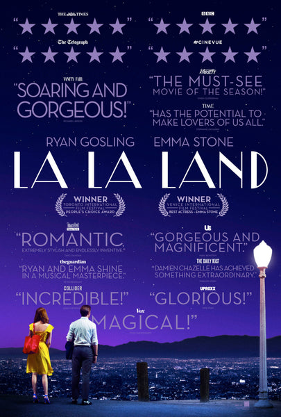 La La Land 2016 Musical Movie Emma Stone Ryan Gosling Poster, La La Land Print, Emma Stone Poster, Movie Art, Size 13x20" 24x36" 32x48" #2