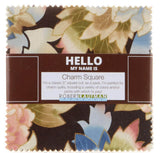 Imperial Collection - Garden Metallic Blue and Gold Charm Pack by Studio RK for Robert Kaufman - 42, 5" Precut Fabrics