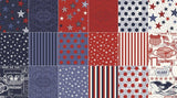 SALE Lost and Found America 10" Stackers/Layer Cake by Jen Allyson for Riley Blake - 42, 10" X 10" Precut Fabric Squares
