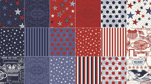SALE Lost and Found America 10" Stackers/Layer Cake by Jen Allyson for Riley Blake - 42, 10" X 10" Precut Fabric Squares