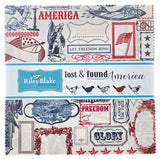 SALE Lost and Found America 10" Stackers/Layer Cake by Jen Allyson for Riley Blake - 42, 10" X 10" Precut Fabric Squares