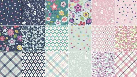 SALE Enchanted 10" Stackers/Layer Cake by Dodi Lee Poulsen for Riley Blake - 42, 10 inches X 10 inches Precut Fabric Squares