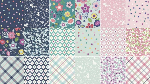 SALE Enchanted 10" Stackers/Layer Cake by Dodi Lee Poulsen for Riley Blake - 42, 10 inches X 10 inches Precut Fabric Squares