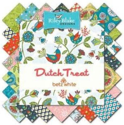 SALE Dutch Treat 10" Stackers/Layer Cake by Betz White for Riley Blake Designs- 42, 10 inches X 10 inches Precut Fabric Squares
