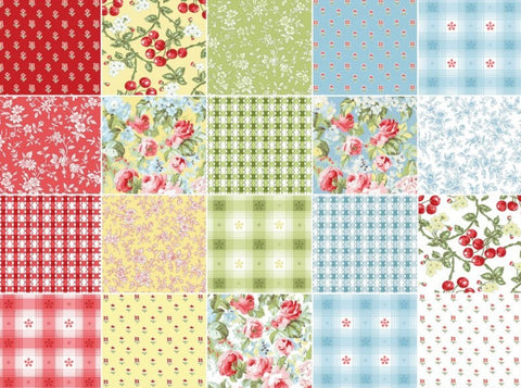 SALE Simply Chic 10" Squares/Layer Cake by Anna Stuart for Benartex - 42, 10 inches X 10 inches Precut Fabric Squares