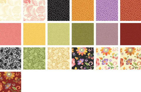 SALE Mix and Match Club 21 - 10" Squares/Layer Cake By Contempo Studios For Benartex - 42, 10" X 10" Precut Fabric Squares