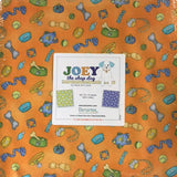 SALE Joey The Shop Dog 10" Squares/Layer Cake By Rose Ann Cook for Benartex - 42, 10 inches X 10 inches Precut Fabric Squares