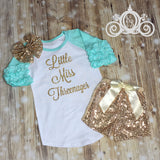 Little Miss Threenager Bubble Sleeve Tee